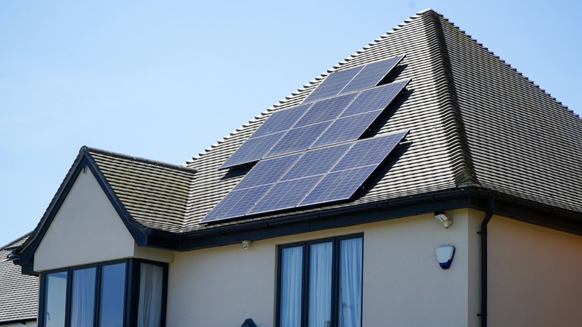 Home with rooftop solar